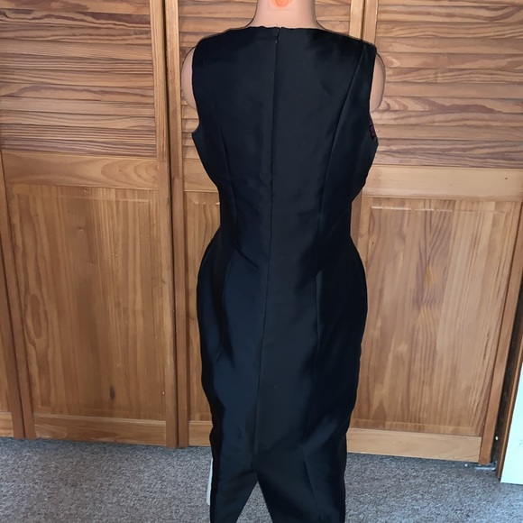 B Michael America size 10 couture shift dress & swing jacket plum purple & black - Picture 8 of 16